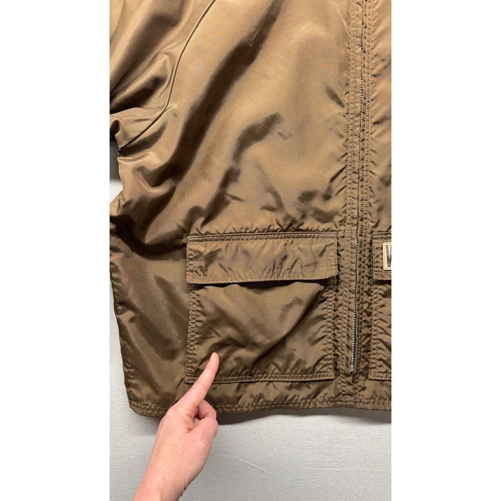 Wick Outdoor Works Mens XL Brown Plaid Flannel Lined Full Zip Jacket Corduroy - Picture 13 of 16
